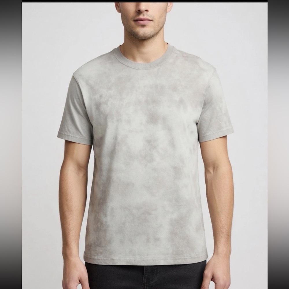 NWT American Eagle Tie Dye Soft Standard Fit T-Shirt Gray Short Sleeve M